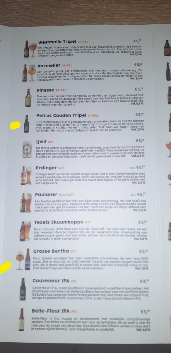 Menu Restaurant / Café De Kleine Winst-10