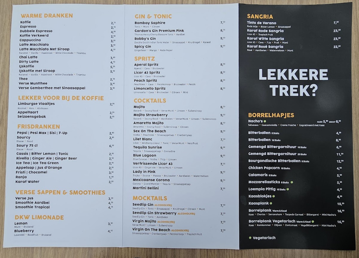 Menu Restaurant / Café De Kleine Winst-3